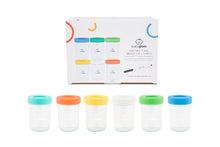 Cargar imagen en el visor de la galería, BABYGLASS: Set 6 contenedores 240 ml + lápiz marcador