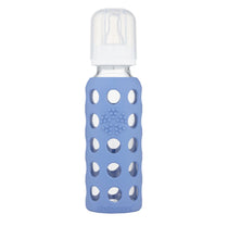Cargar imagen en el visor de la galería, Mamadera 250 ml. Vidrio con funda de silicona