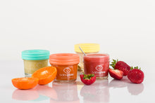 Cargar imagen en el visor de la galería, BABYGLASS 8: Set 4 contenedores 120 ml + 4 contenedores 240 ml + lápiz marcador