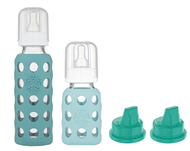 Pack Mamaderas Lifefactory + Tapas Boquilla intercambiables
