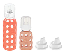 Cargar imagen en el visor de la galería, Pack Mamaderas Lifefactory  + Tapas Boquilla intercambiables
