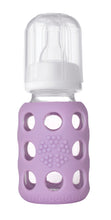 Cargar imagen en el visor de la galería, Mamadera 120 ml. Vidrio con funda de silicona
